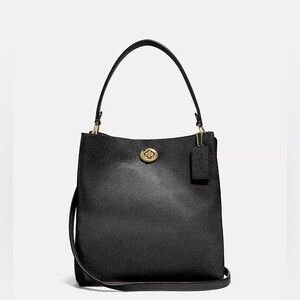 Coach Pebbled Leather Charlie Bucket 21
